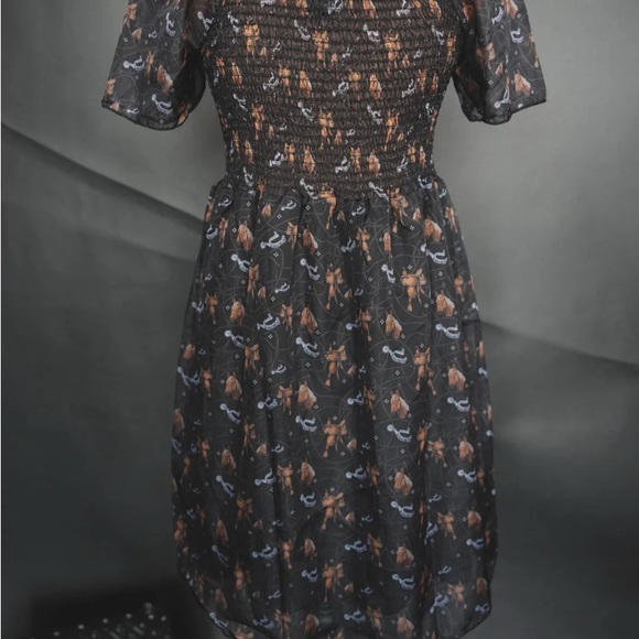 Frilly Frilly Western Black Dress - Picture 2 of 5